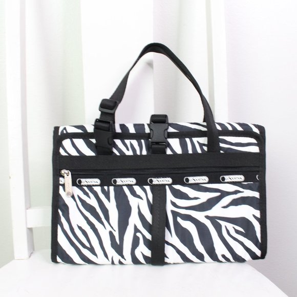 Lesportsac Bags Lesportsac Zebra Print Hanging Travel Toiletry